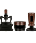 Snag This Knockout Espresso Coffee Tool Set For A Locked In Perfect Pull Featuring A Quick Rotary Wdt Dispenser Solid Wood V3 Tamper And Flat Leveler To Break Up Clumps Like A Pro Daily, three piece espresso kit with rotary wand and solid wood tamper.