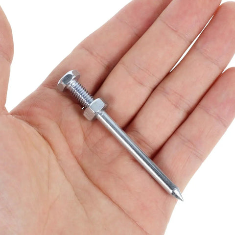 Heavy Duty Lawn Aerator Spikes 10 Pack Replacement Pegs on hand for Lawn Shoes Garden Tools, 2.75 inches long