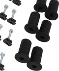 Totally Tidy Wall Install Kit With Heavy Duty Silicone Grommets And Snappy Clips For Fast Cable Routing And Super Neat Residential Wiring Setup In Classic Black, black grommets and clips