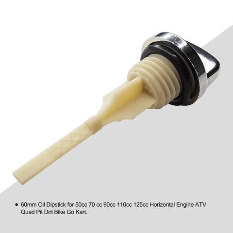 Oil Dipstick Replacement For 50cc 70cc 90cc 110cc 125cc Horizontal Engines In ATVs Quads Go Karts Dirt Bikes And Motorcycles 68mm