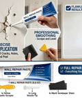 Upgraded Quick Drying Wall Mending Kit With Scraper All In One Patch Paste For Filling Holes And Cracks DIY Home Fix Includes Two 250g Mending Agent Tubes And Sandpaper For Professional Smooth Wall Repairs