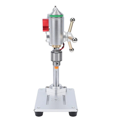 Garosa 6 Inch Mini Benchtop Drill Press With Variable Speed Up To 8000 Rpm And Jt0 Chuck on sturdy base, ideal for precise drilling.