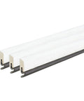 Brown Primed Hardwood And Vinyl Clad Foam Nail On Top And Sides Door Seal Kit Three Piece Set Paintable Weather Stripping