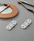 Bi Fold Stainless Steel Tray Hinges 4 Pack For Folding Tables And Desks Round Edge Furniture Hardware Smooth Gloss Finish