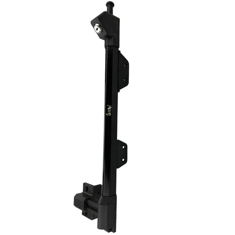 Magnetic Gate Latch Keeper With Top Pull Design 21 Inch Black Magnalatch for secure outdoor fence and pool safety