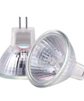 MR11 12V Halogen Spotlight Bulbs 10 Pack GU4 Bi-Pin Base Glass Cover Warm White 2700K Dimmable 20W Narrow 30 Degree Beam