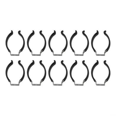 10 stainless clips, Stainless Steel Spring Terry Clips With Narrow Base And Rubber Grip For Secure Tool Holding In Garage Or Workshop, Fits 20mm To 30mm Tools, 10 Pack Durable Steel Construction, Corrosion Resistant, Non Marring Grip