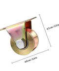 Heavy Duty Sliding Gate Pulley Block With 50V Type Groove Wheel For Steel Rail Single Wheel 2 Pack Industrial Track