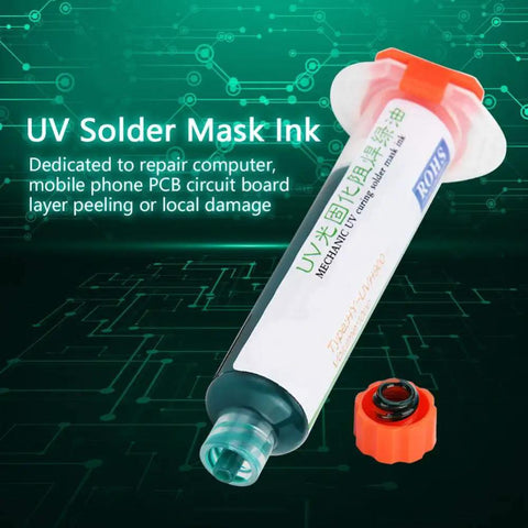 UV solder mask ink for Hands-On DIY Solder Paste Repair Kit For PCBs With BGA Reball Stencil And Solder Mask Stencil Set