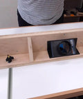 12 Inch Aluminum T Track Rails Set Of 2 With Double Cut T Slot for woodworking jigs on a wooden surface with screws