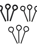 Six Piece 7/32 Inch Hex Key Set With Full Ring, Heavy Duty Metal Wrenches, corrosion-resistant, arranged in pattern