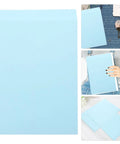 Self Adhesive Light Blue Envelopes 15 Pack For Letter Sized Documents Thickened Paper Pockets Easy To Use For Office Filing Bags And Privacy Protecting Document Storage displayed in multiple angles.