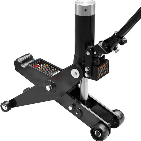 Heavy Duty Dual Mode Hydraulic Floor Jack Featuring Scissor And Post Lifts For Up To Five Ton Auto Maintenance Garage Workshop Jobs Built Tough As Nails And Shop Grade