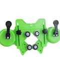 Drill Bit Hole Saw Guide For Ceramic Tile And Glass, Adjustable Tile Hole Cutter Centering Locator Holder Jig Fixture, Green.