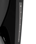 Side view of Super Convenient Programmable 12 Cup Coffee Maker with visible controls and sleek black design