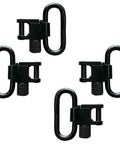 Gun Sling Swivel Mount Set For Rifle And Shotgun Slings Two Point All Metal Heavy Duty Quick Attach Hardware Clips 1 Inch Adapters