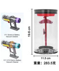 Beefy Capacity Dust Bin Replacement for V11 V15 SV14 SV15 SV22 Cordless Vacuums with dimensions and model variants