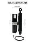 Top Tier 1.5 Ton Electric Linear Actuator With 12V Dc Motor, dimensions 16cm x 33cm x 43.85cm, ideal for dump trailer mods.