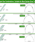 Tough As Nails Heavy Duty DIY Tent Poles Telescoping Rods For Outdoor Camping, various hoop combinations for grow tunnels
