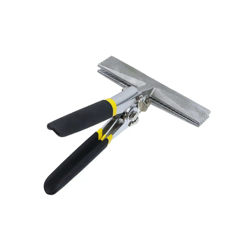 Heavy Duty 6 Inch Sheet Metal Bender Pliers with Straight Head for Roofing and Metalwork, durable steel tool for flattening and shaping.