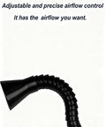 Heavy Duty Fume Extraction Arm With Articulated Duct Hose And Nozzle, 100cm length, adjusting nozzle and tubing visible
