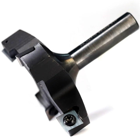 Rock Solid 12.7mm Shank Router Bit For CNC Spoilboard Surfacing With Swap Out Carbide Inserts and Zero Drag Slab Flattening