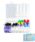 Hands On Molecular Model Kit For Organic Chemistry With Color Coded Atoms And Bonding in a clear plastic case, classroom tool