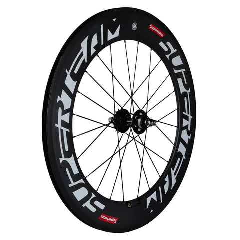 88mm Carbon Clincher Fixed Gear Wheelset With 23mm Width for Single Speed Bikes, Lightweight 2170g Pair, Black Finish