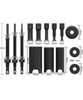 Thinking Process:. 14-piece inner bearing pull set, 45# steel, 9-23 mm sizes, with pullers and spacers for motorcycle repair