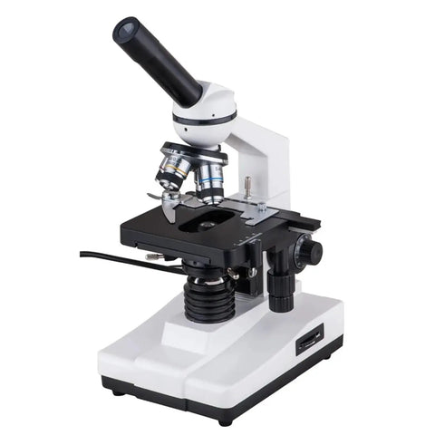 40X To 1600X LED Monocular Biological Microscope Kid Friendly For High School Students And Home Science Labs, Bright LED Illumination