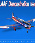 CJ6 V2 1200mm RC Airplane For Adults displayed in PLA Air Force livery, model on blue background, six channel PNP foam plane.