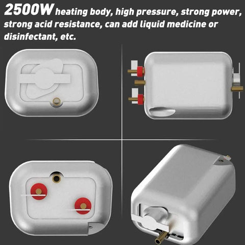 2500W heating body for Beastly High Pressure 2500W Steam Cleaner showing acid resistance and liquid-ready design