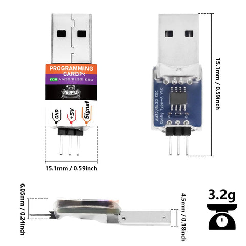 USB Linker ESC Programming Card For AM32 BL32 Brushless ESC Lets You Plug Into PC For Quick Tuning And Firmware Upgrades