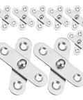 12 Piece Hidden Door Hinges Stainless Steel Pivot Hinges With 360 Degree Rotation arranged in a group