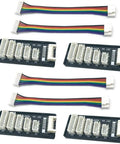 Rad 4Pcs JST XH Balance Board Set For 2S To 6S Lipo Packs showing four adapters with color-coded wires for RC chargers.