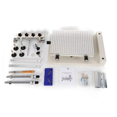 Components of 3040 Solder Paste Printer for SMT SMD PCB Stencil, Manual Screen Printer With 250 X 400 mm Working Area.