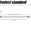 4-Foot Half Inch Electrical AC Whip Kit With Durable Nylon Liquid Tight Flexible Conduit and 6 Feet of 10-Gauge Wires Diagram