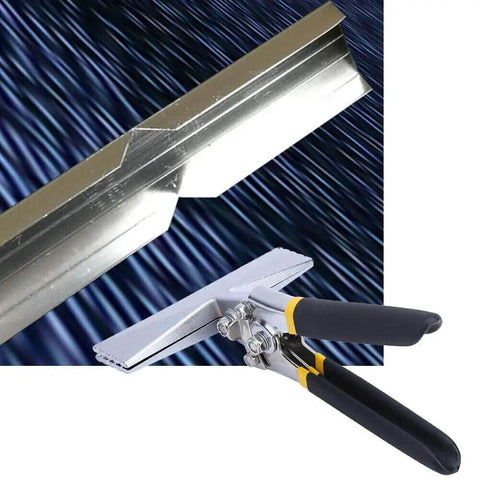 Close-up of 6 Inch Sheet Metal Bender Workhorse with Heavy Duty 45 Steel Construction and Duckbill Pliers for Precision Bending.