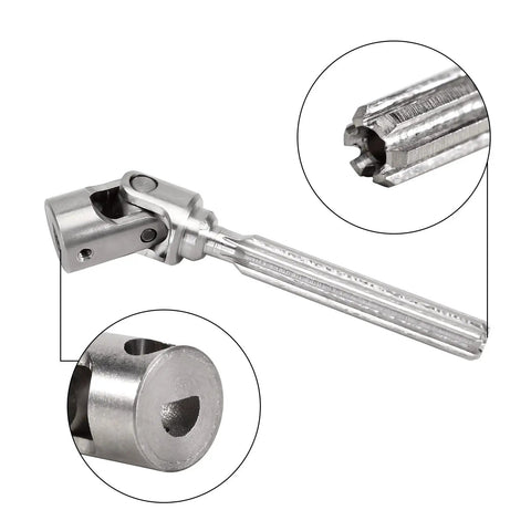 D Shaped Hole Stainless Steel Drive Shaft For SCX24 JLU C10 Bronco RC Car Beefed Up Heavy Duty Abrasion Resistant Axle Shaft