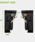 Dimensions of Universal Skid Steer Quick Tach Conversion Adapter Weld On Bobtach Plate For Bucket Tractor Attachments Convert Pin On Loader To Quick Attach