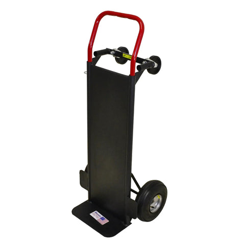 Heavy Duty Hand Truck Converts From Two Wheel To Four Wheel Platform With Solid Steel Deck Preventing Load Slippage 800 Pound Capacity