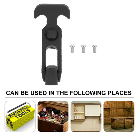 Single T-handle latch with screws for 6 Pack T Handle Rubber Latches for Drawers Toolbox and Cooler Replacement Buckles Flexible Hasp