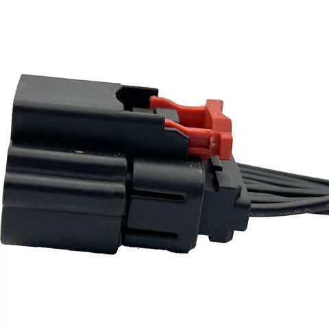 Side view of Mass Air Flow MAF Sensor Female Connector Pigtail Fits Chevy Silverado Tahoe Camaro Suburban Sierra Yukon Escalade CTS