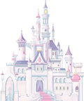 Disney Princess Castle Giant Peel And Stick Wall Decals With Glitter For Kids Room Transform Any Smooth Surface Into A Royal Haven
