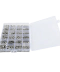 Stainless Steel Hex Bolts Nuts And Washers Set M2-M5 Socket Cap Screws Hardware Kit in open case for DIY and professional projects