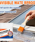 Ditch The Drip For Good With This Killer Clear Liquid Rubber Sealant That Brushes Slick And Stays Fully Waterproof For Indoor Or Outdoor Fixes Anytime on a roof with a brush and waterproof coating.