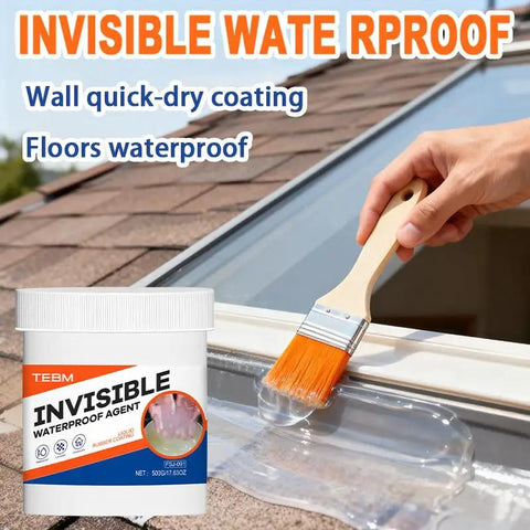 Ditch The Drip For Good With This Killer Clear Liquid Rubber Sealant That Brushes Slick And Stays Fully Waterproof For Indoor Or Outdoor Fixes Anytime on a roof with a brush and waterproof coating.