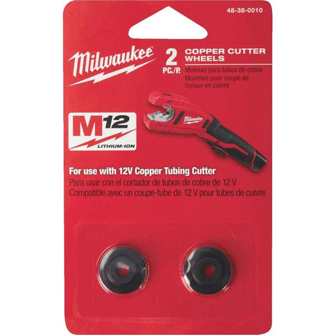 Copper Tubing Cutter Wheel Replacement 2 Pack For Copper Pipe Hardened Steel With Black Oxide Finish packaging front