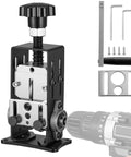 Drill Powered Wire Stripper Machine 0.06-1 Inch Adjustable Hand Crank for Copper Wire Stripping with accessories.