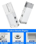 Industrial Multi Stage Vacuum Generator With Big Flow And Strong Suction For ZL112 K15 25LDD ZL212GN And DN Models shown with ports and details